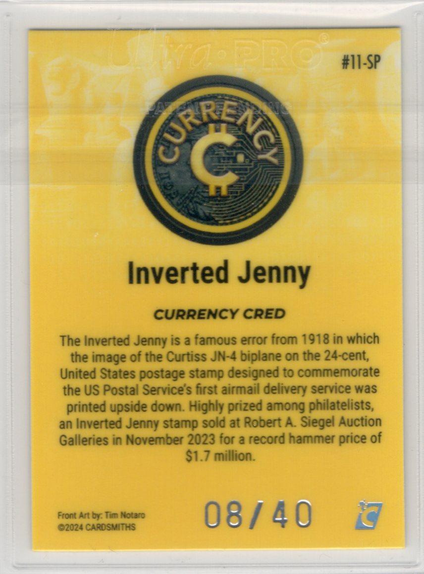 Cardsmiths Series 4 – Inverted Jenny #11-SP – Citrine 08/40