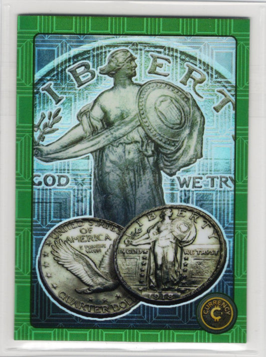 Cardsmiths Series 4 – Standing Liberty Quarter #5 – Emerald 31/99