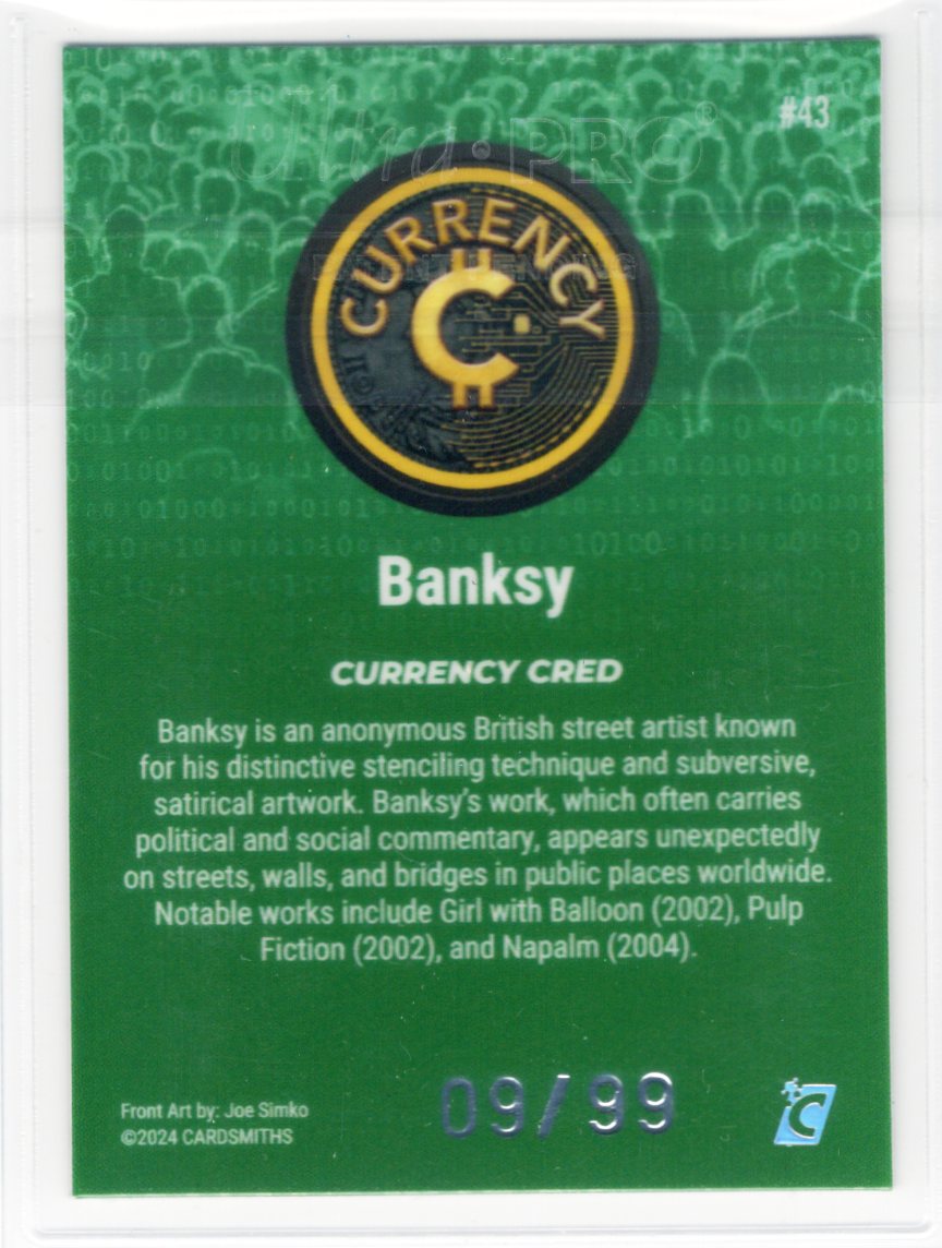 Cardsmiths Series 4 – Banksy #43 – Emerald 09/99