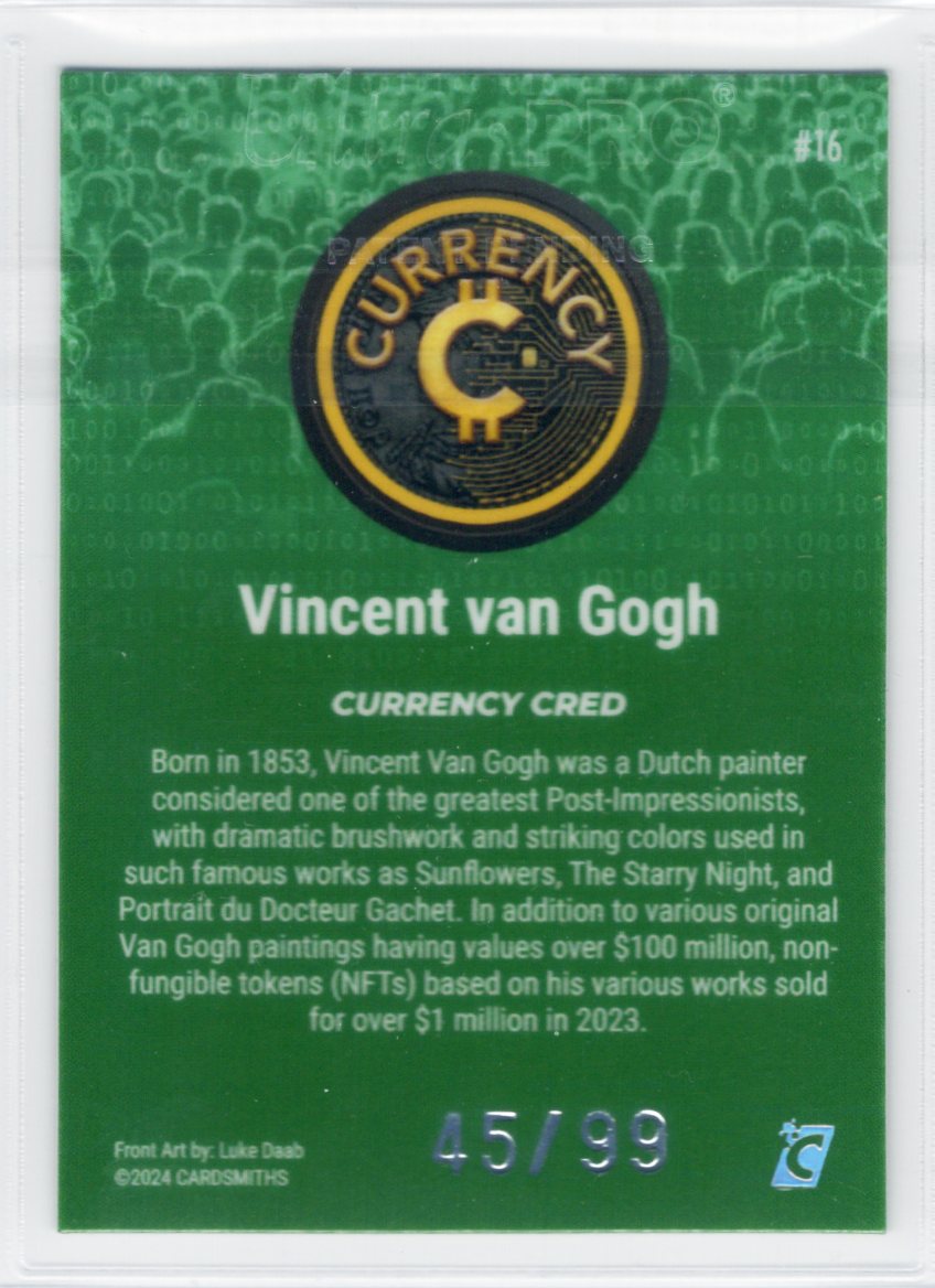 Cardsmiths Series 4 – Vincent van Gogh #16 – Emerald 45/99