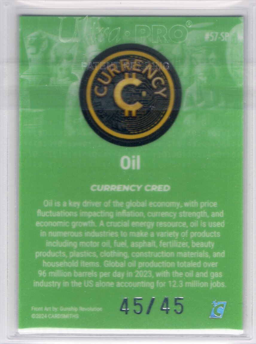 Cardsmiths Series 4 – Oil #57-SP – Jade 45/45 (Ω Omega)