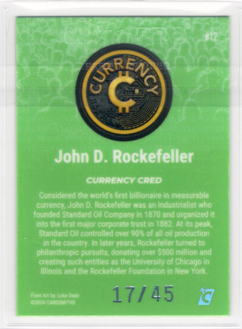 Cardsmiths Series 4 – John D. Rockefeller #12 – Jade 17/45