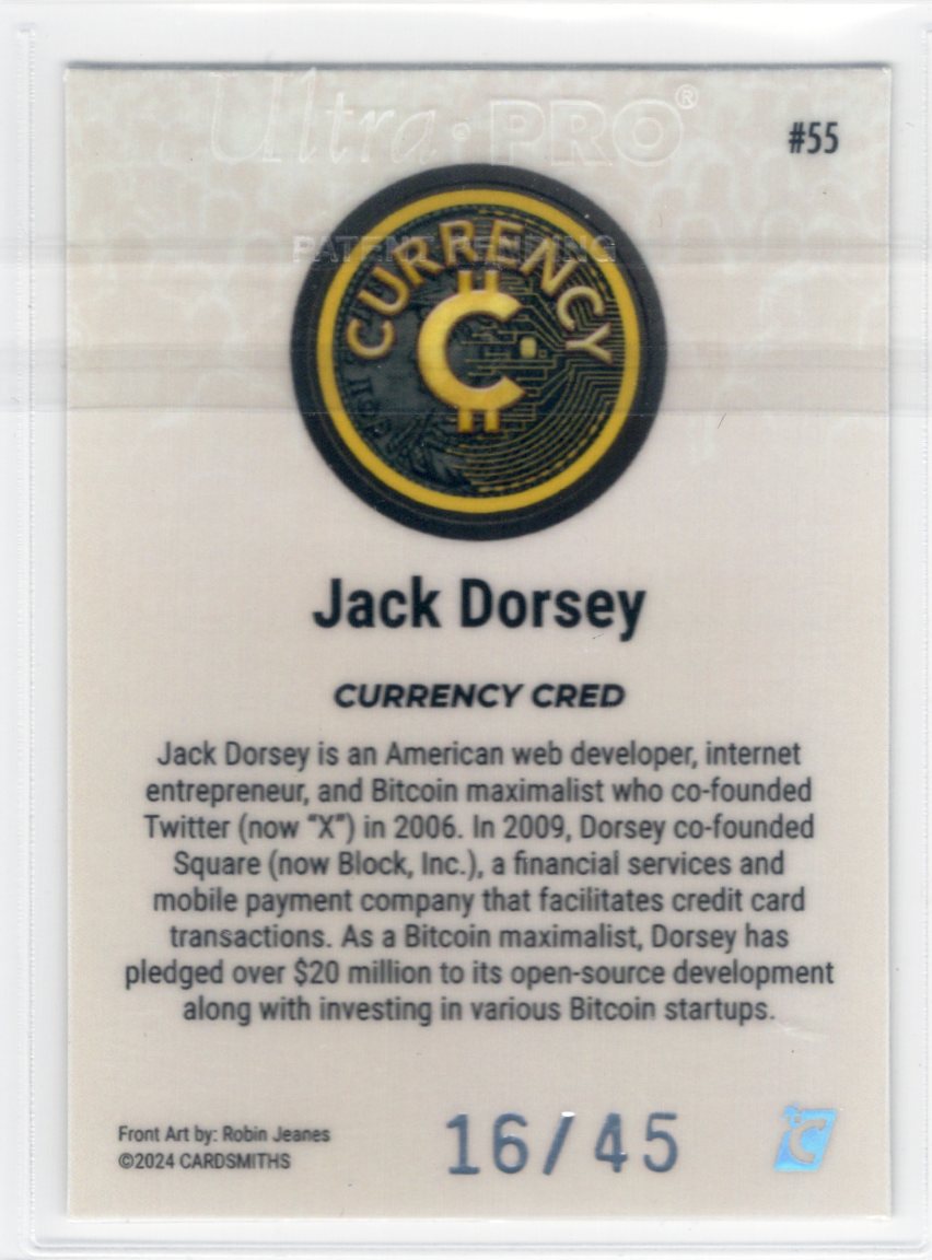 Cardsmiths Series 4 – Jack Dorsey #55 – Opal 16/45