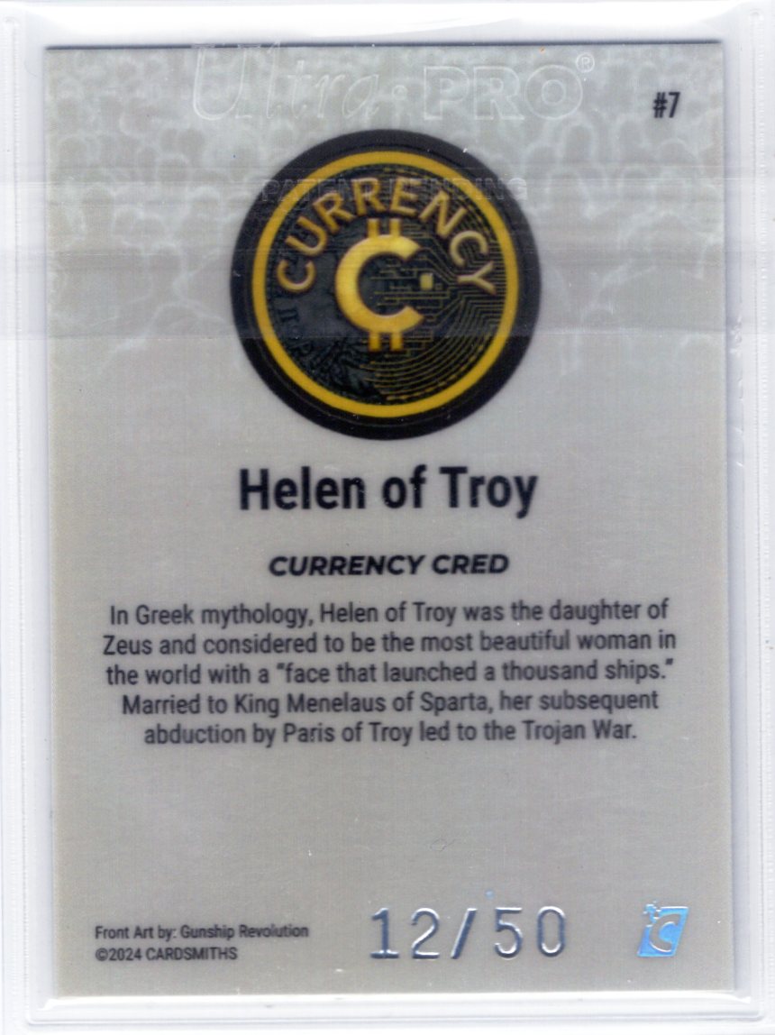 Cardsmiths Series 4 – Helen of Troy #7 – Silver 12/50