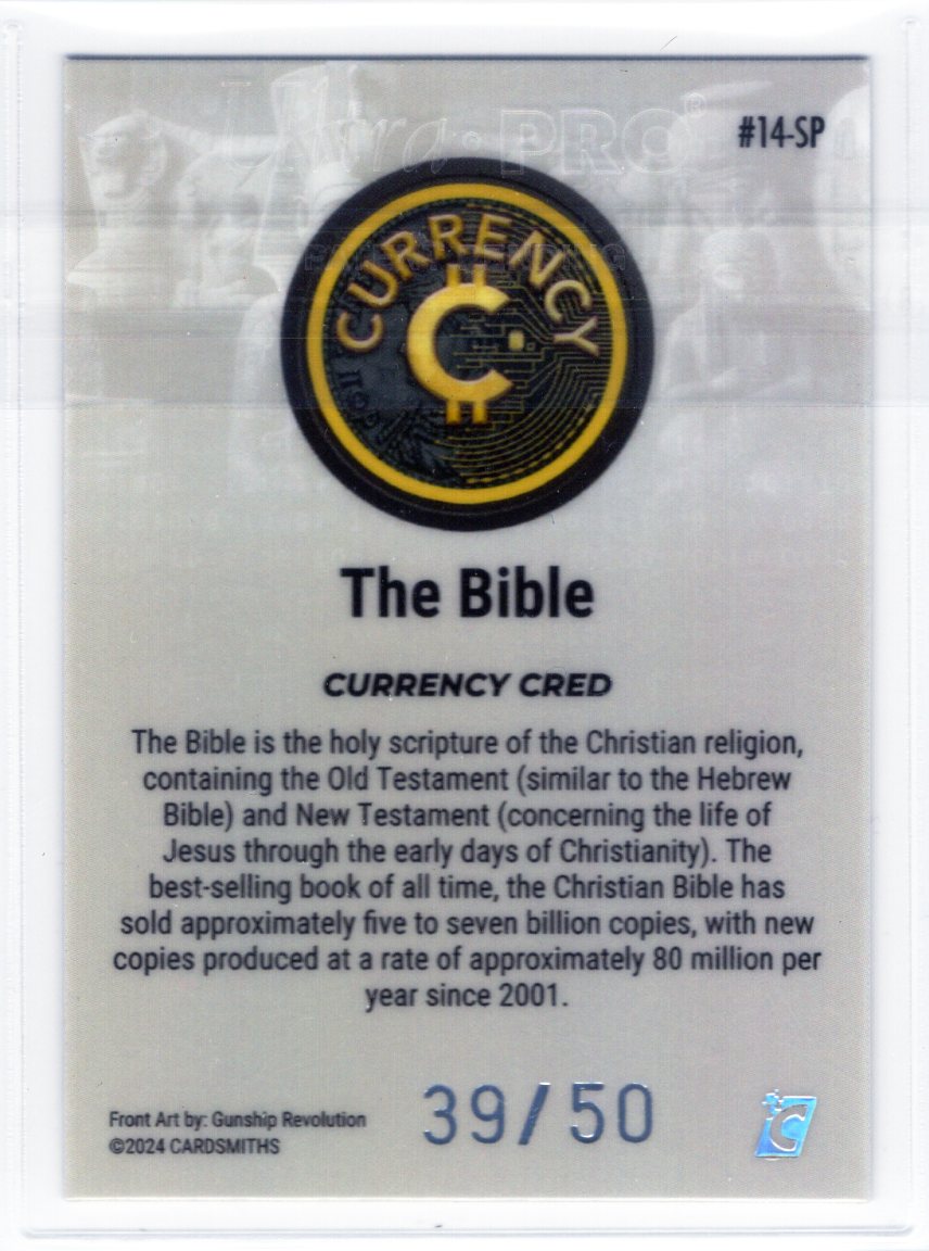 Cardsmiths Series 4 – The Bible #14-SP – Silver 39/50