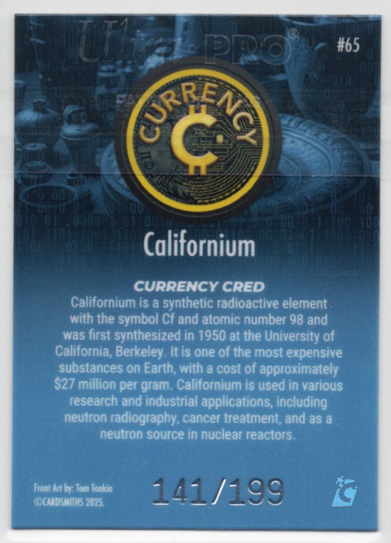 Cardsmiths Series 5 – Californium #65 – Blue Topaz 141/199