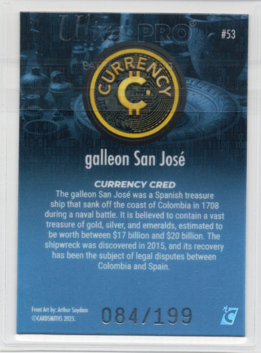 Cardsmiths Series 5 – Galleon San José #53 – Blue Topaz Refractor 084/199
