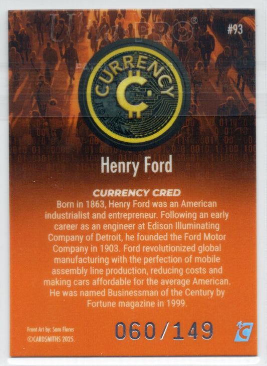 Cardsmiths Series 5 – Henry Ford #93 – Beryl 060/149