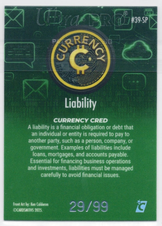 Cardsmiths Series 5 – Liability #39-SP – Emerald 29/99