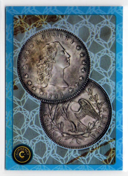 2025 Cardsmiths Series 5 – Flowing Hair Dollar #82 – Aquamarine Gemstone 05/15