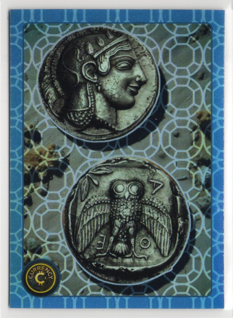 2025 Cardsmiths Series 5 – Athenian Dekadrachm #36 – Blue Topaz Gemstone 014/199
