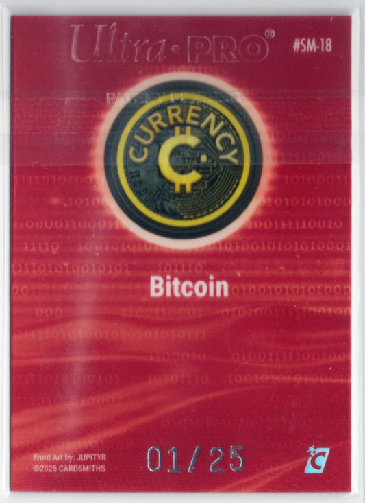 2025 Cardsmiths Summer Series – Bitcoin #SM-18 – Alpha Ruby 01/25