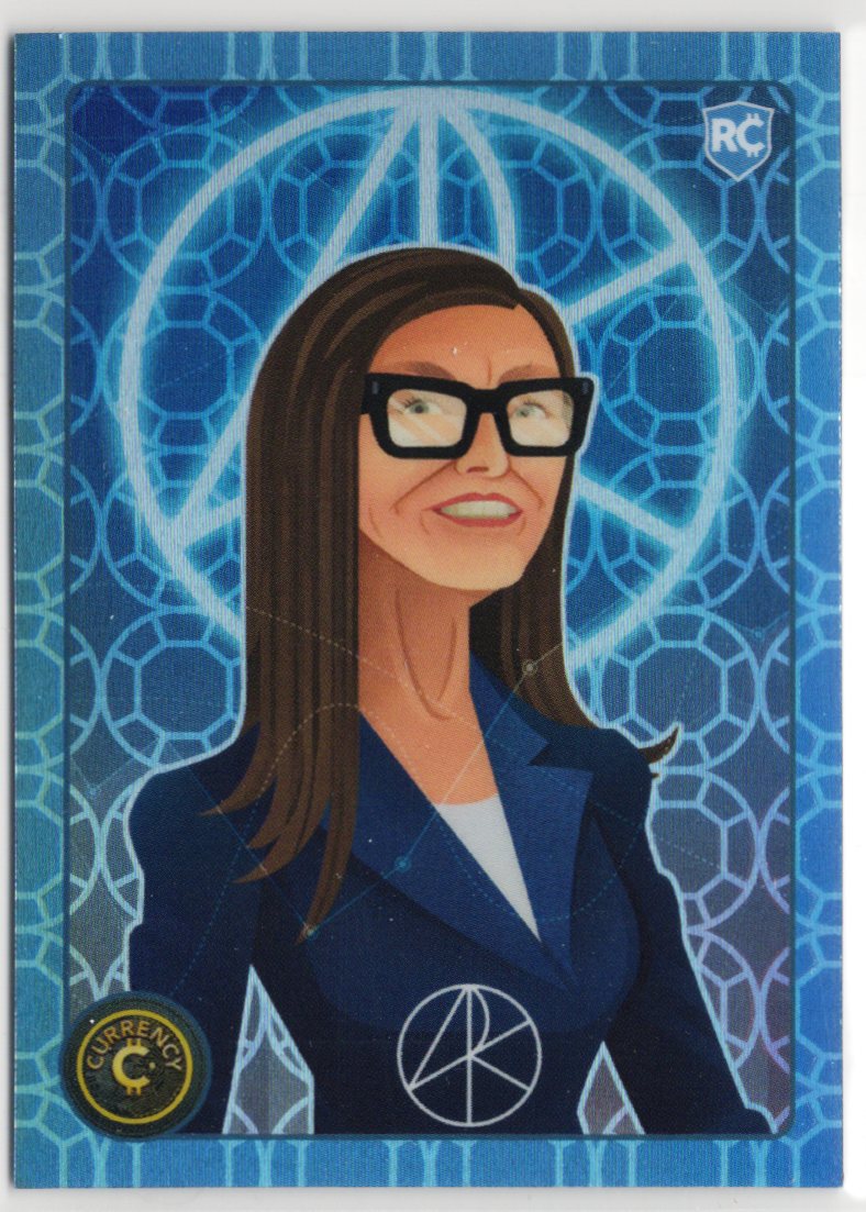 2025 Cardsmiths Series 5  – Cathie Wood #7 – Blue Topaz 004/199