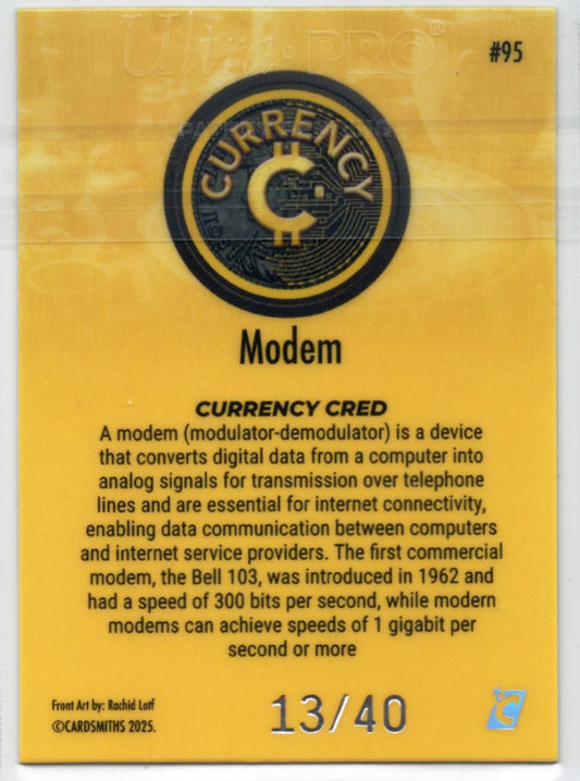 Cardsmiths Series 5 – Modem #95 – Citrine 13/40