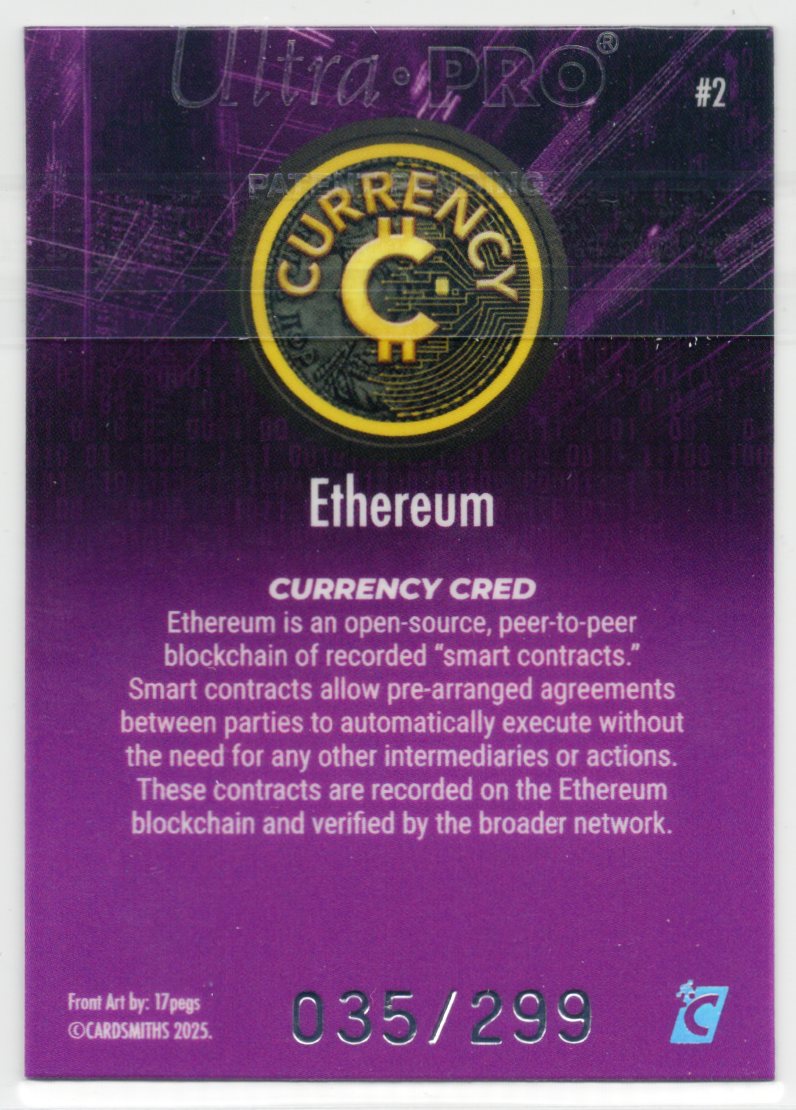 Cardsmiths Series 5 – Ethereum #2 – Tanzanite 035/299