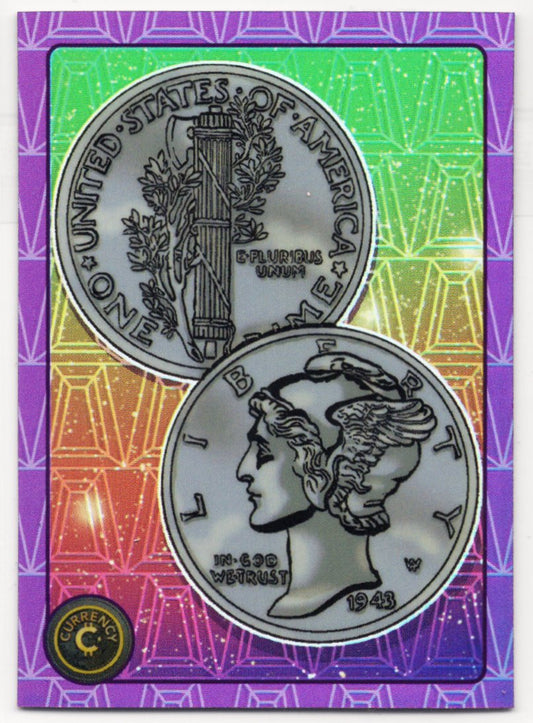 Cardsmiths Series 5 – Mercury Dime #84 – Tanzanite Refractor 177/299
