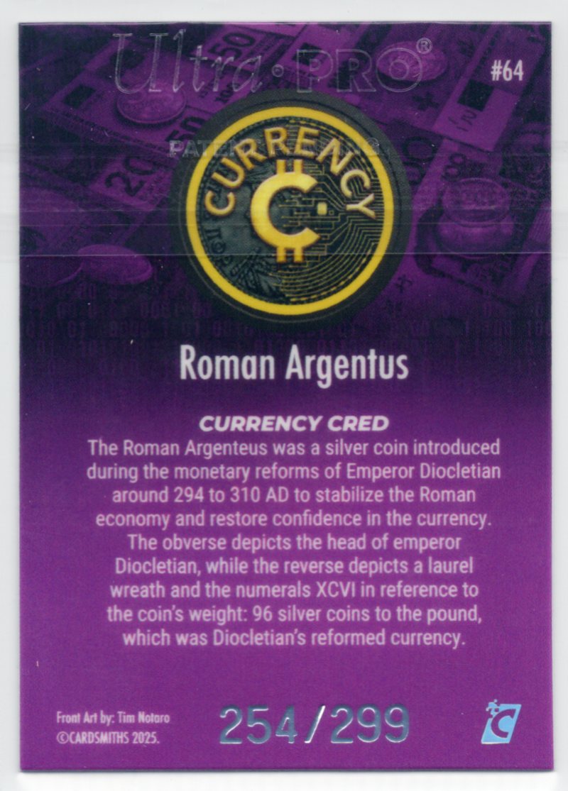 Cardsmiths Series 5 – Roman Argentus – Tanzanite 254/299