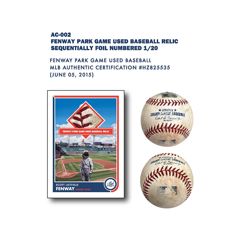 Scott Listfield "Fenway" Diamond Edition Trading Card