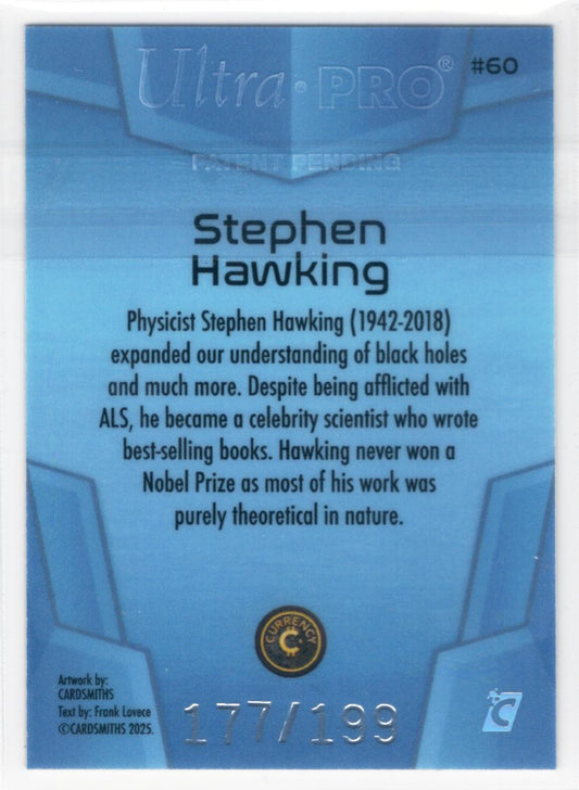 Cardsmiths Space – Galactic Edition - Stephen Hawking #60 – Blue Topaz 177/199