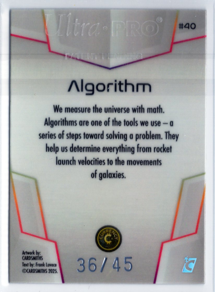 Cardsmiths Space – Galactic Edition – Algorithm #40 – Opal 36/45