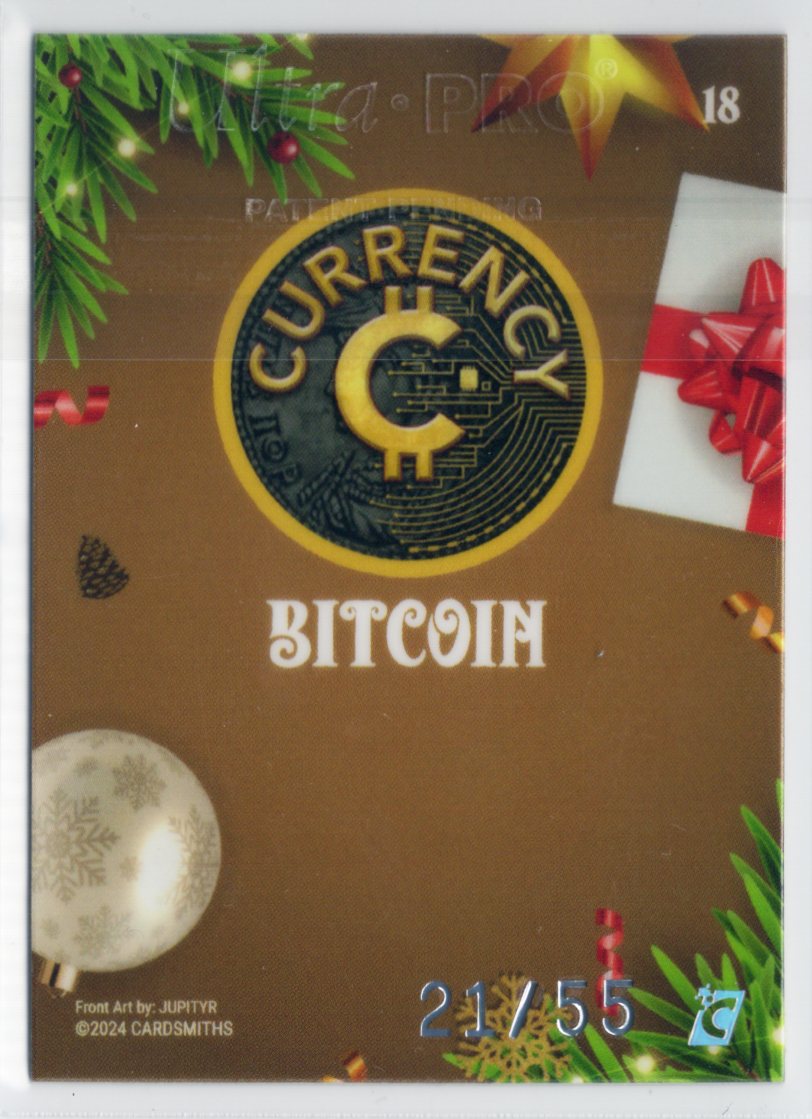 Cardsmiths Holiday Series – Bitcoin #18 – Gingerbread 21/55