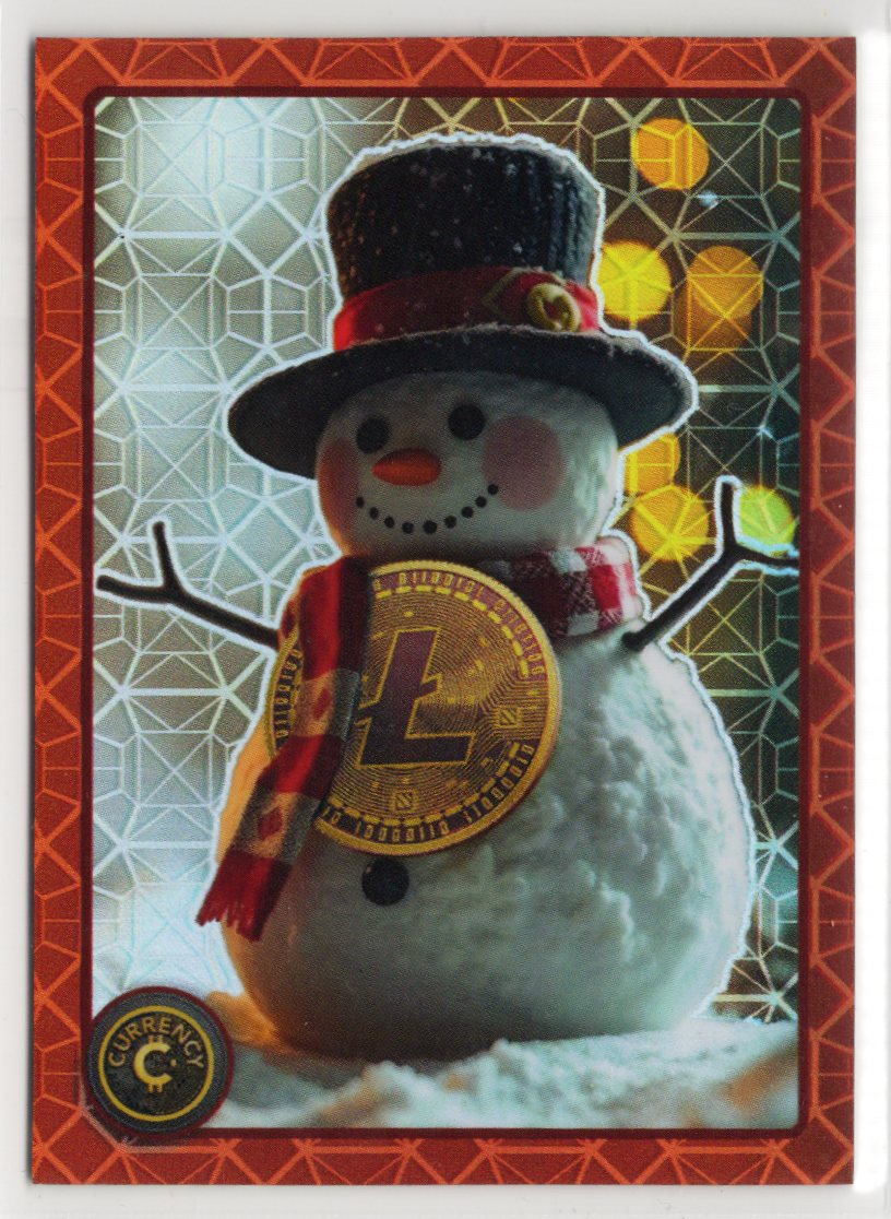 Cardsmiths Holiday Series – Litecoin Snowman #7 – Garnet 68/75