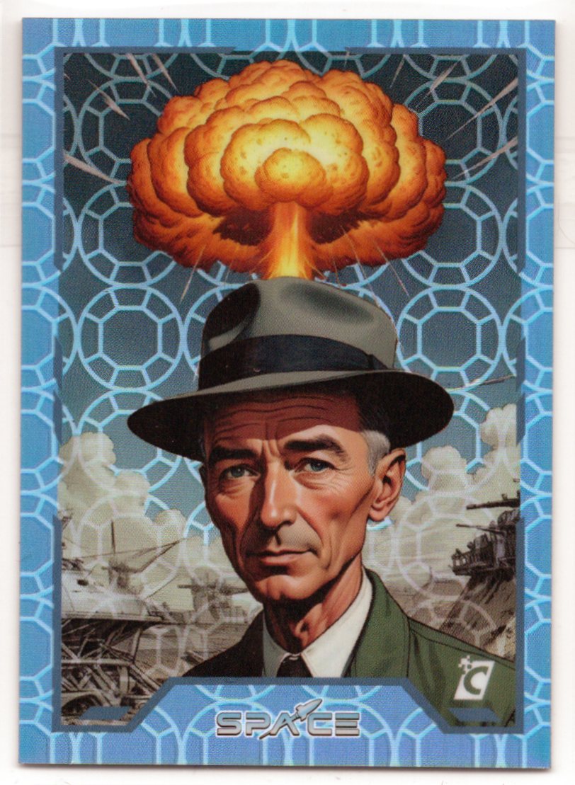 Cardsmiths Space – Galactic Edition – J. Robert Oppenheimer #75 – Blue Topaz 056/199