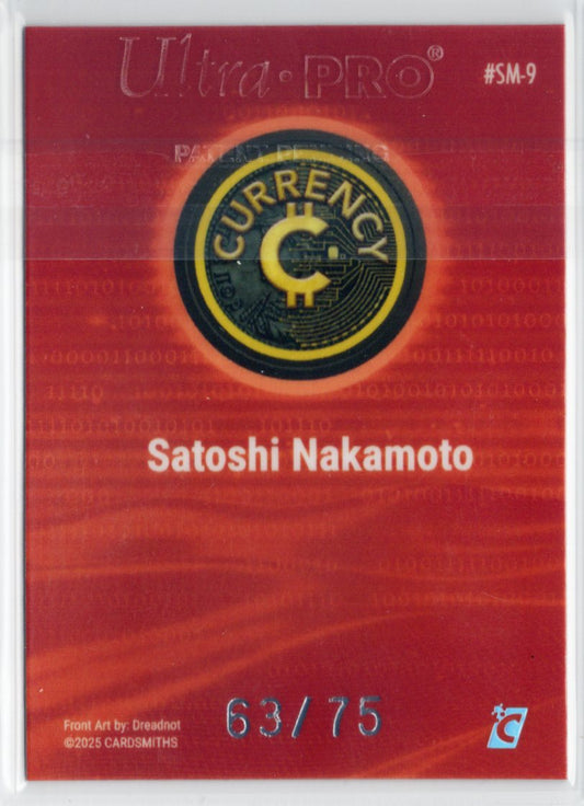 2025 Cardsmiths Summer Series – Satoshi Nakamoto - Garnet 063/75