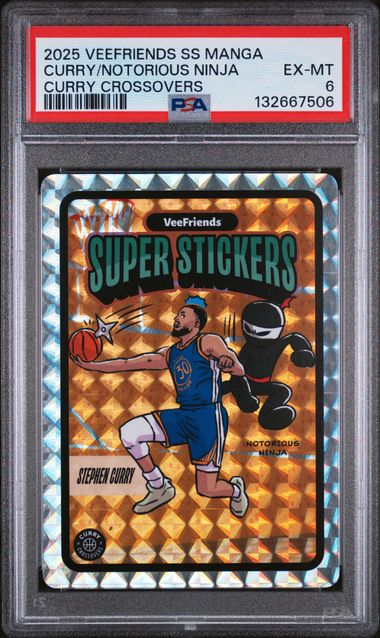 2025 VeeFriends Super Stickers Manga – Curry / Notorious Ninja – Curry Crossovers – PSA 6